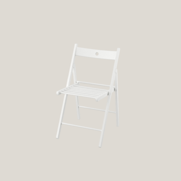 Puidust klapptool valge