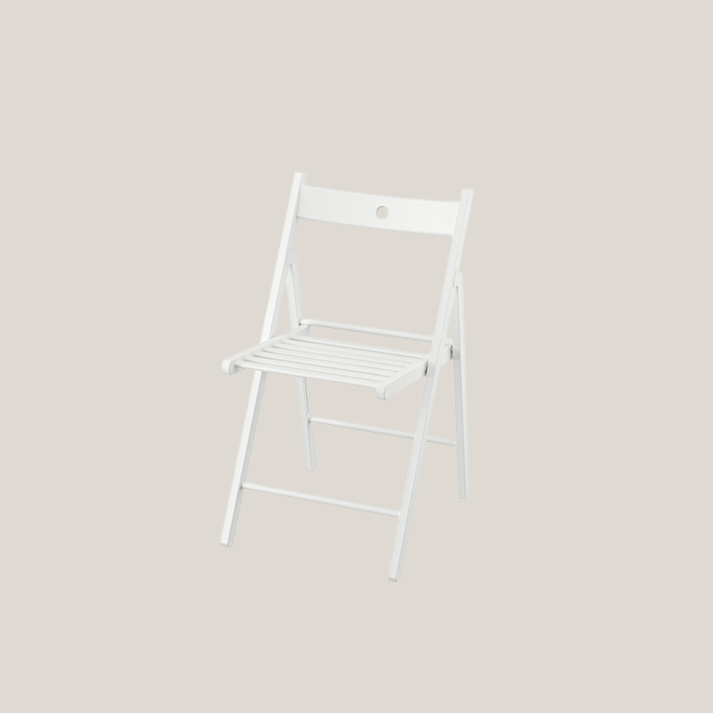 Puidust klapptool valge